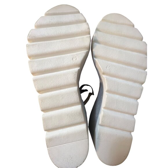 Zapatos Red & Navy Wedge Sandals Size 9 Made In Spain For Women NWOT - Picture 5 of 6